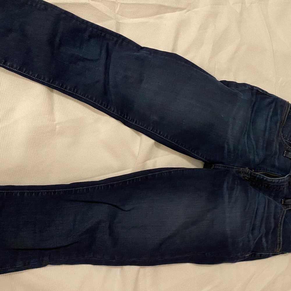 Madewell 10" high rise skinny jeans. Size 27 dark wash